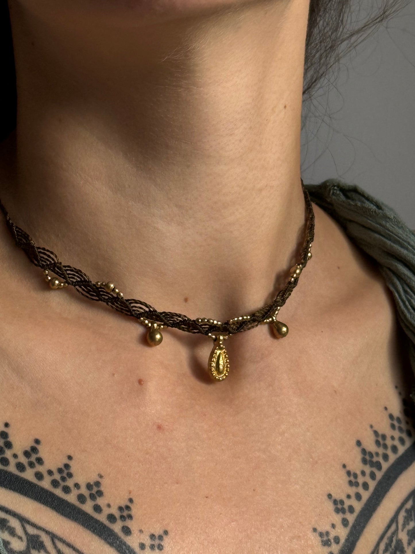 Brass Bead Choker | Inner Goddess Collection