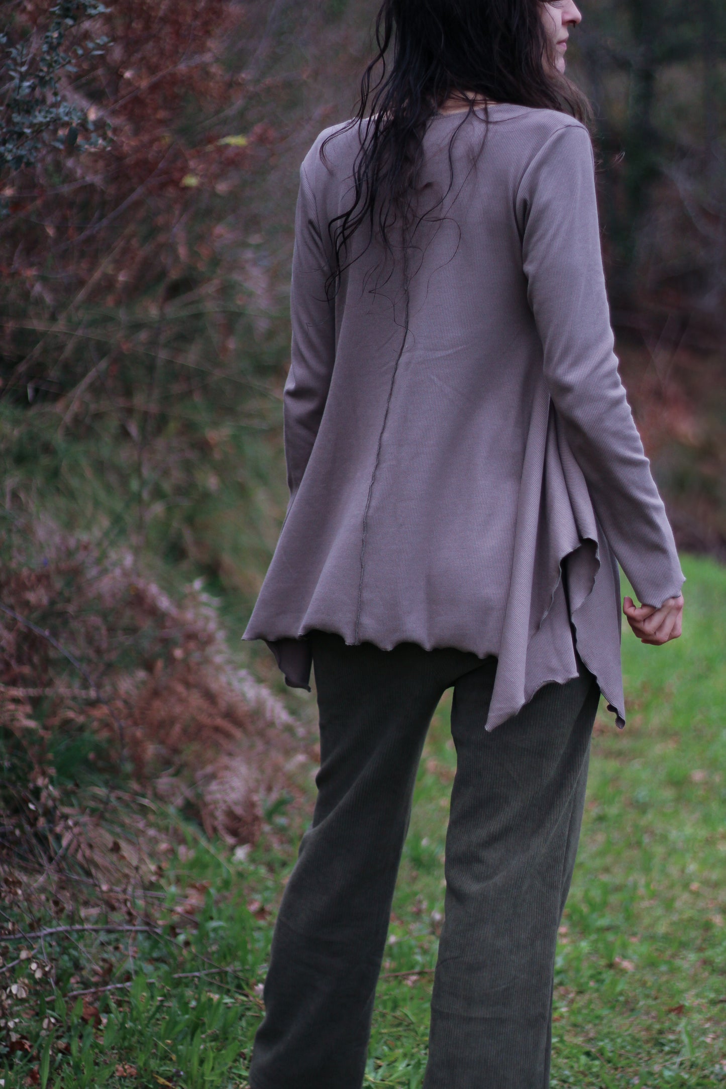 LILY long sleeve blouse | Taupe