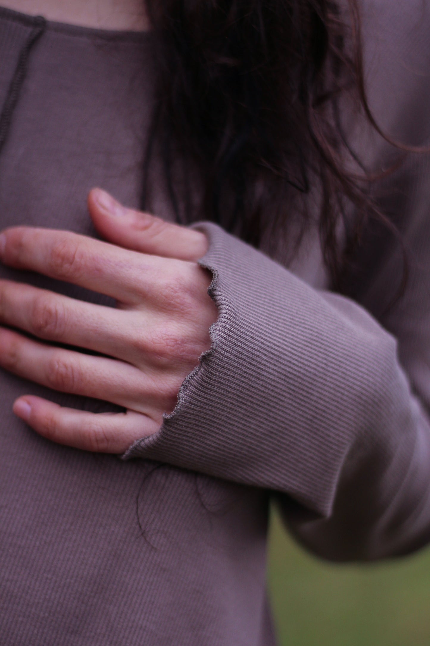 LILY long sleeve blouse | Taupe