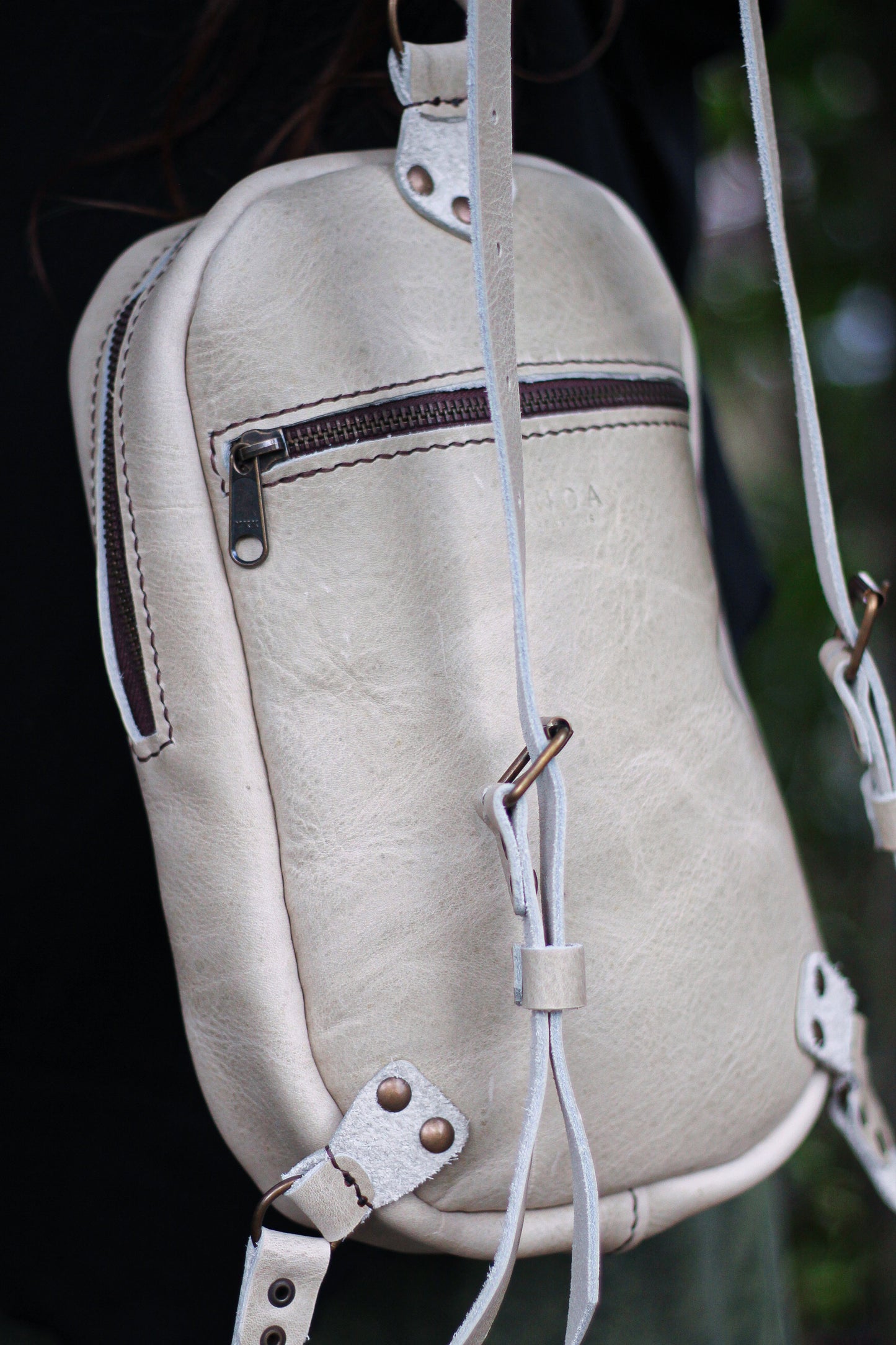 MOON BACKPACK | Tea Green & Beige