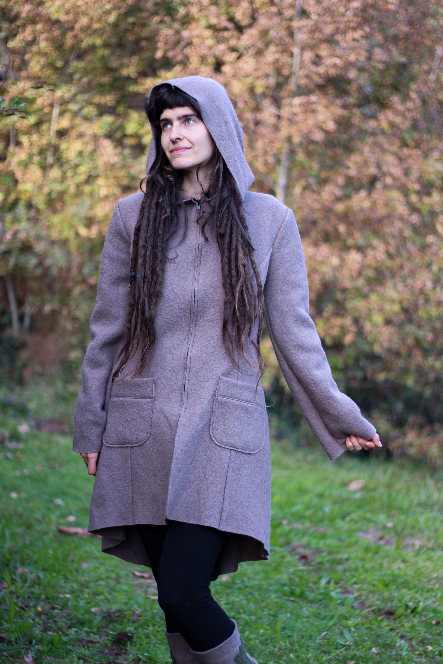 SAGE Coat | Dusty gray/pink