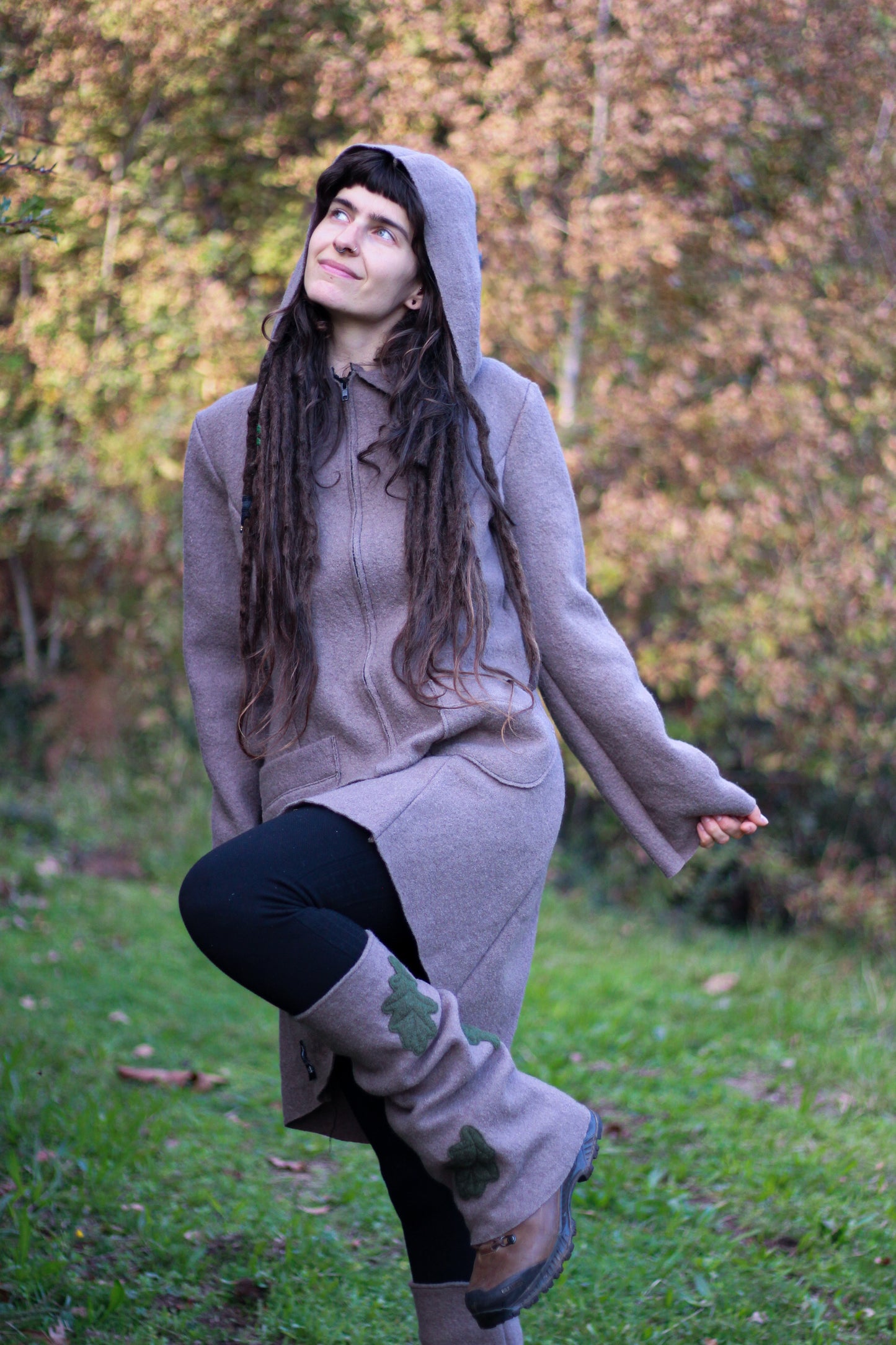 SAGE Coat | Dusty gray/pink