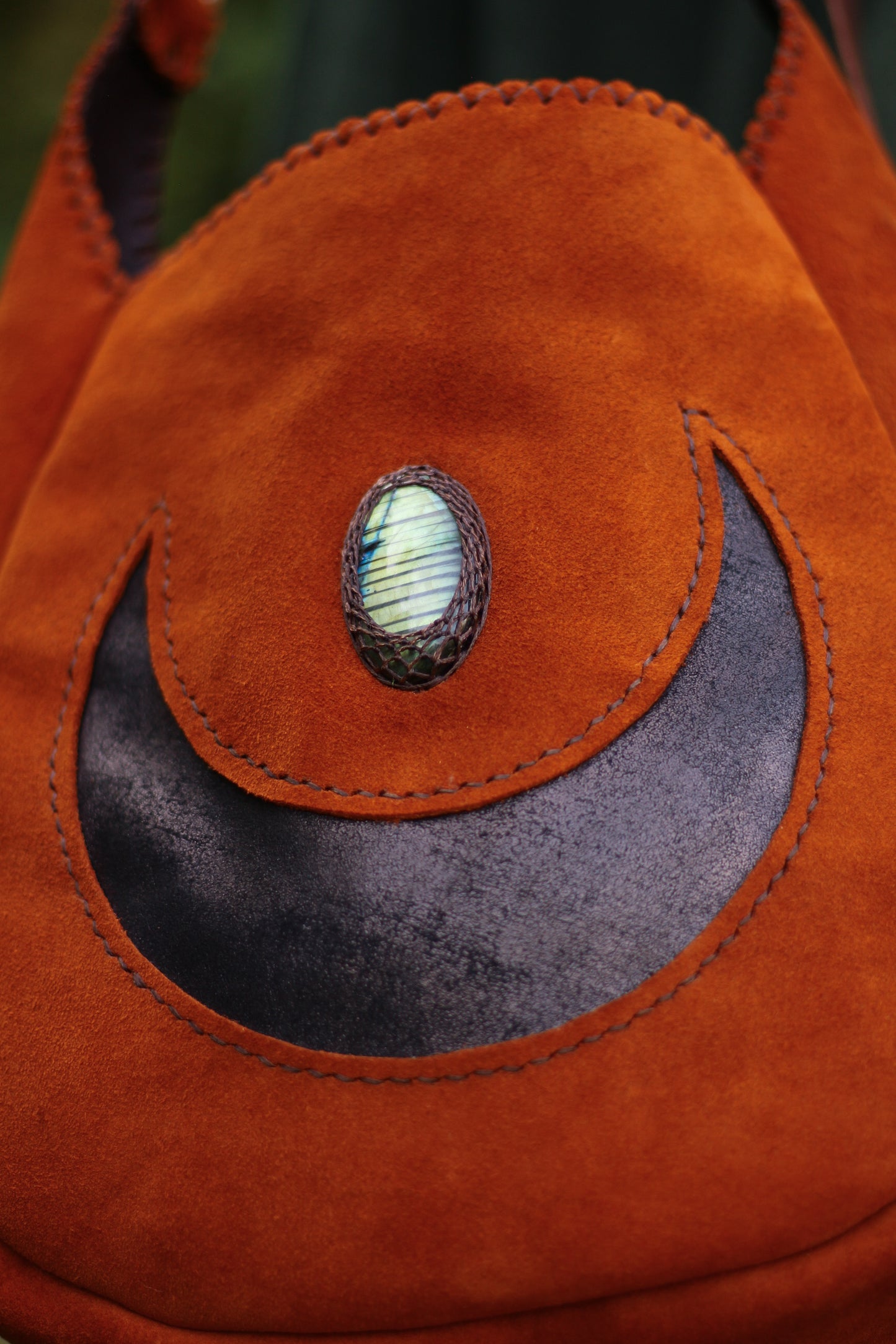 Big moon shoulder bag | Orange