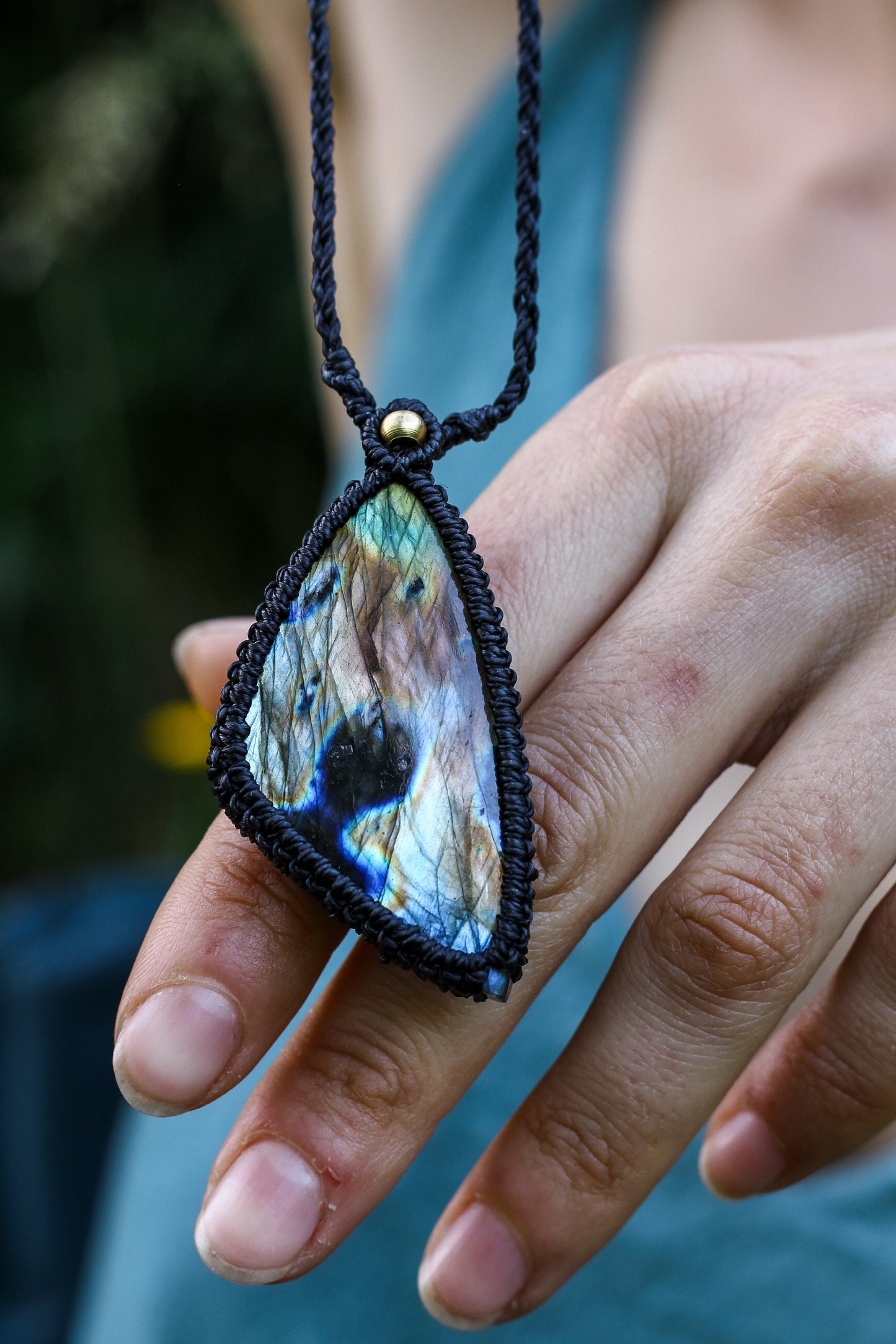 Assymetric pendant | Labradorite