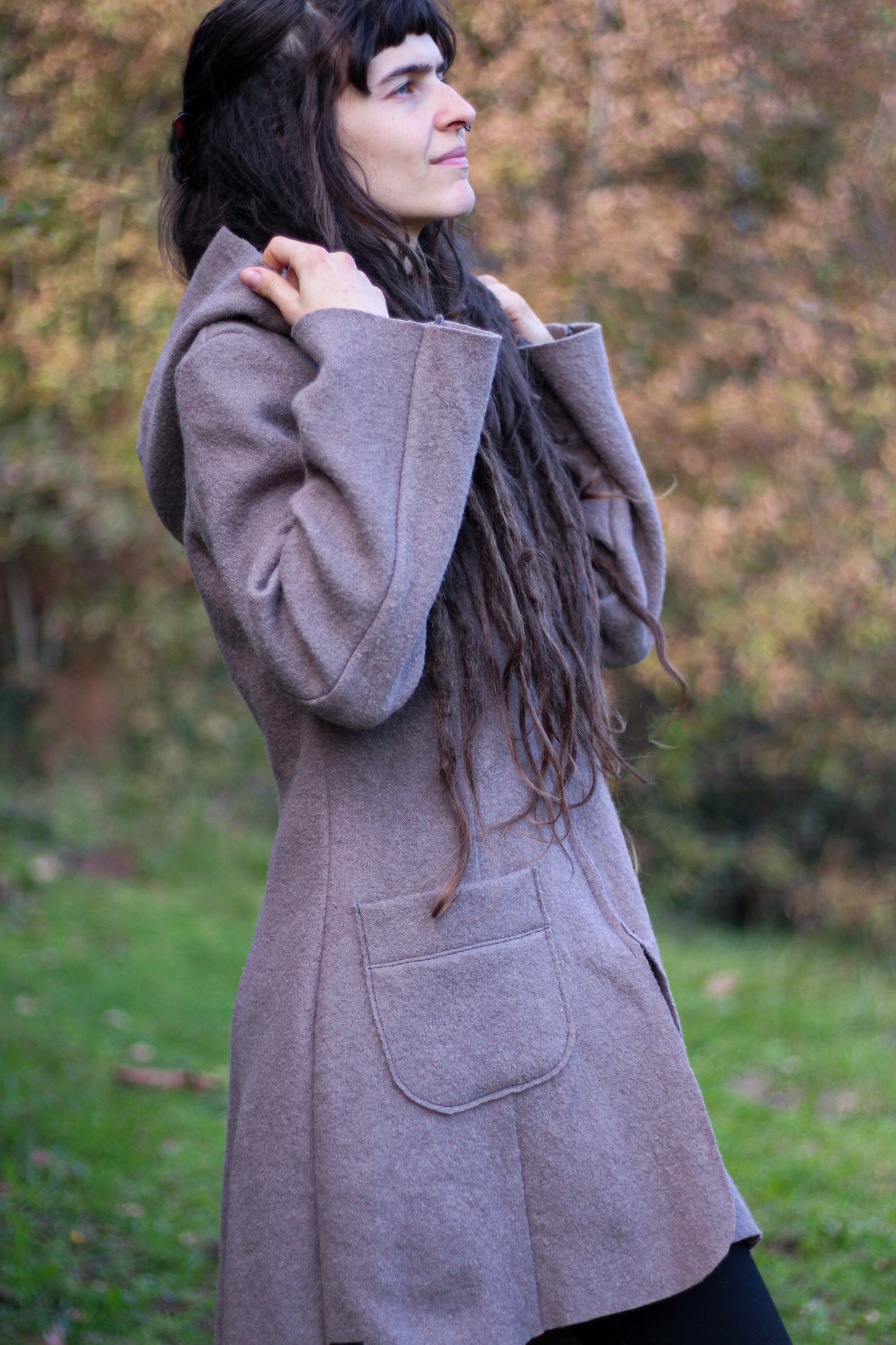 SAGE Coat | Dusty gray/pink