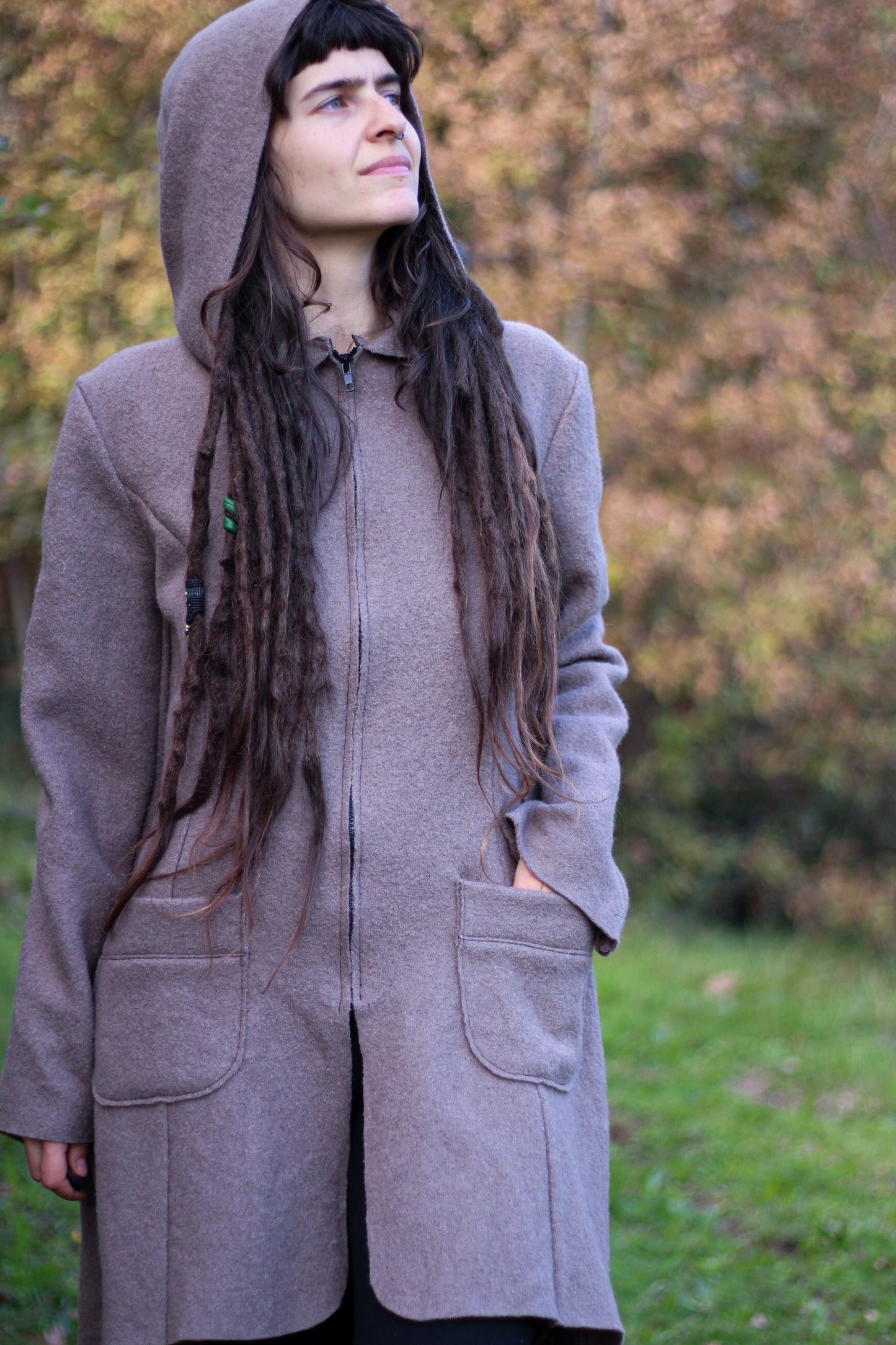 SAGE Coat | Dusty gray/pink
