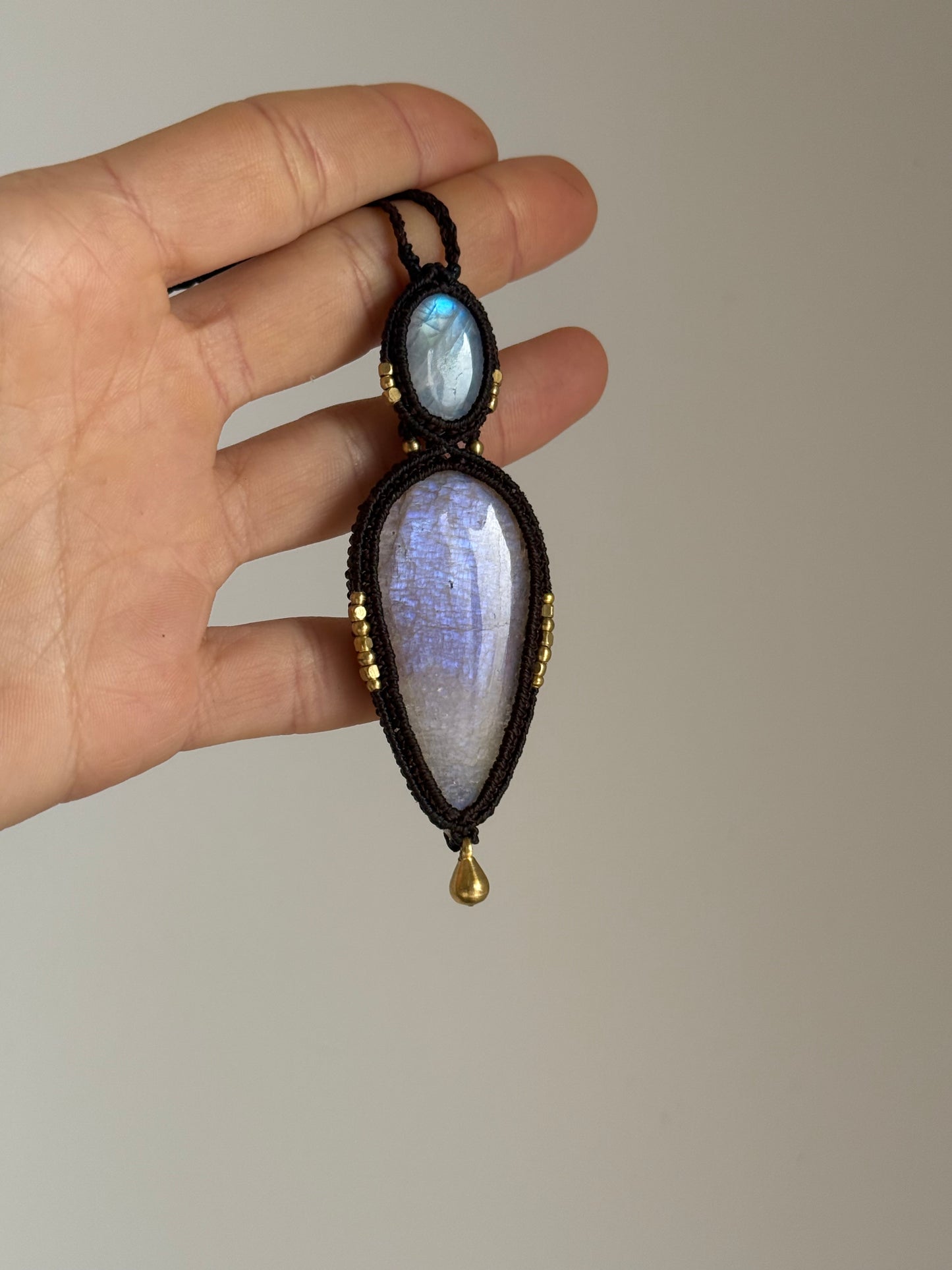 Moonstone & Belmorite Pendant | Soul Collection