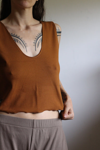 Crop top | Ocher