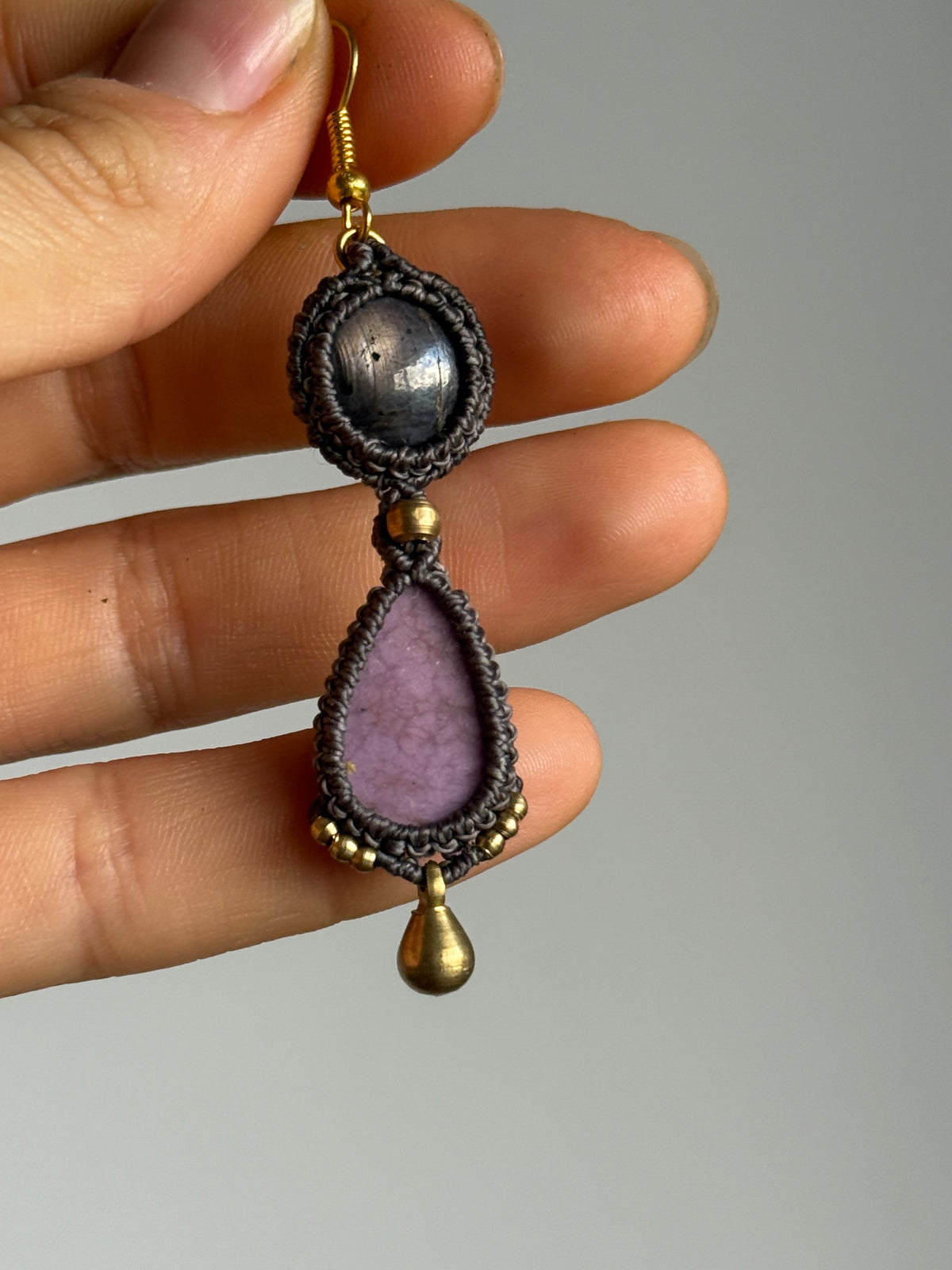 Star Ruby & Phosphosiderite Earrings | Inner Goddess Collection