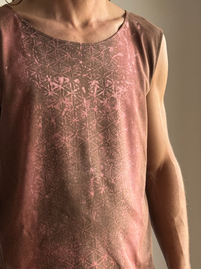 Men Sleeveless Shirt | Brown |