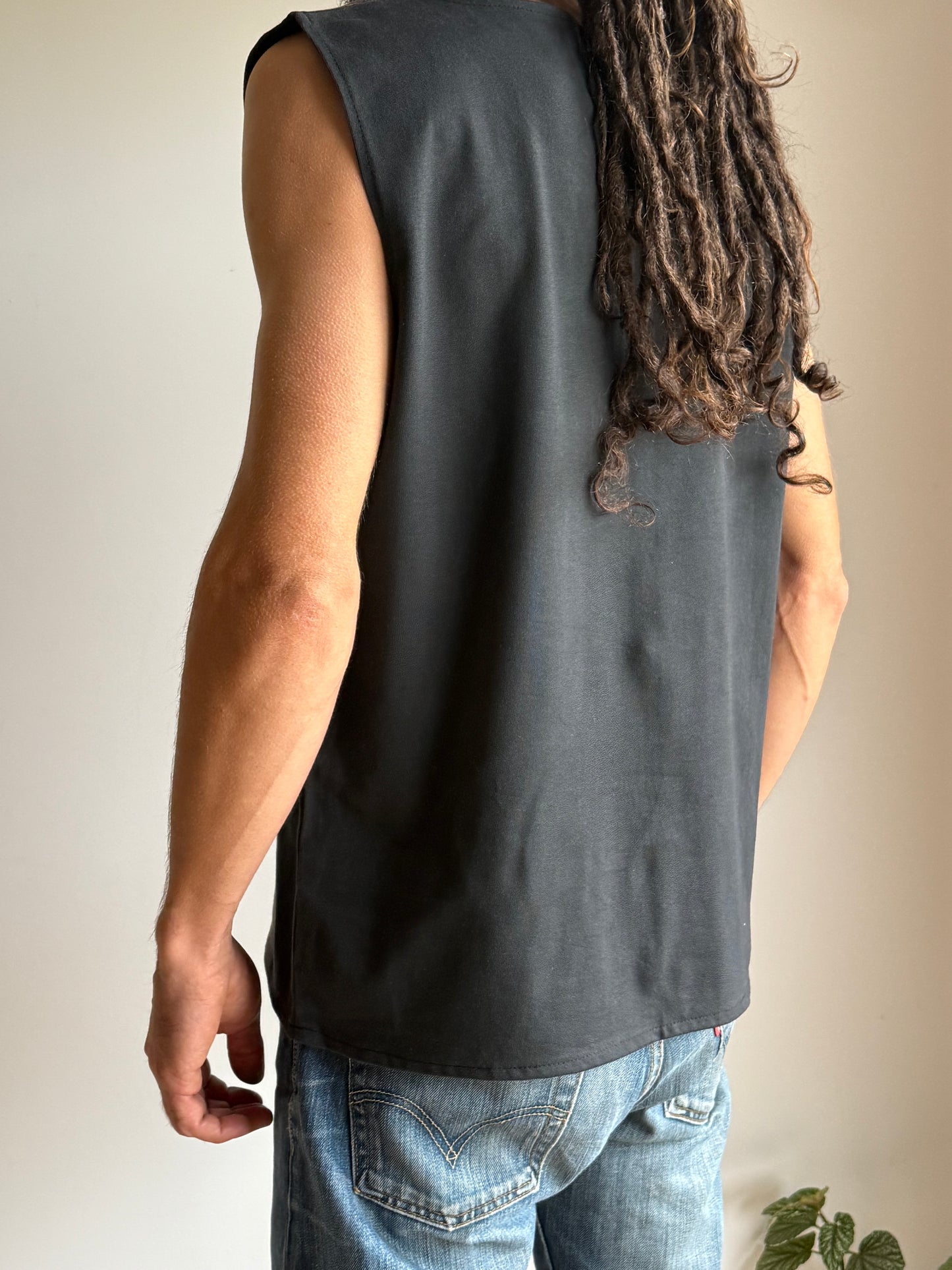 Men Sleeveless Shirt | Black |
