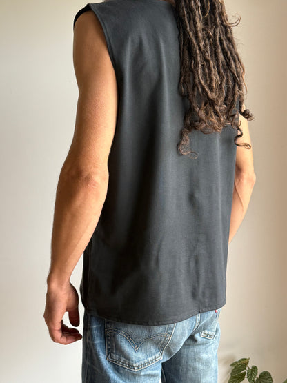 Men Sleeveless Shirt | Black |