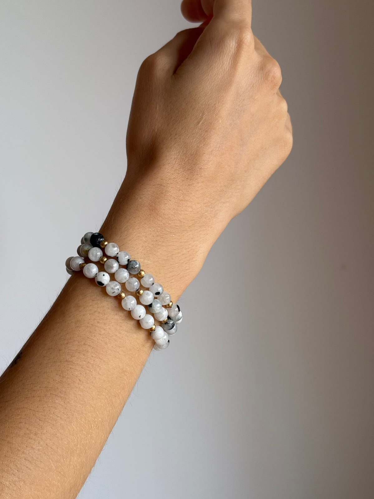 Sekhmet Bracelet | Protection | Moonstone w/ Turmaline