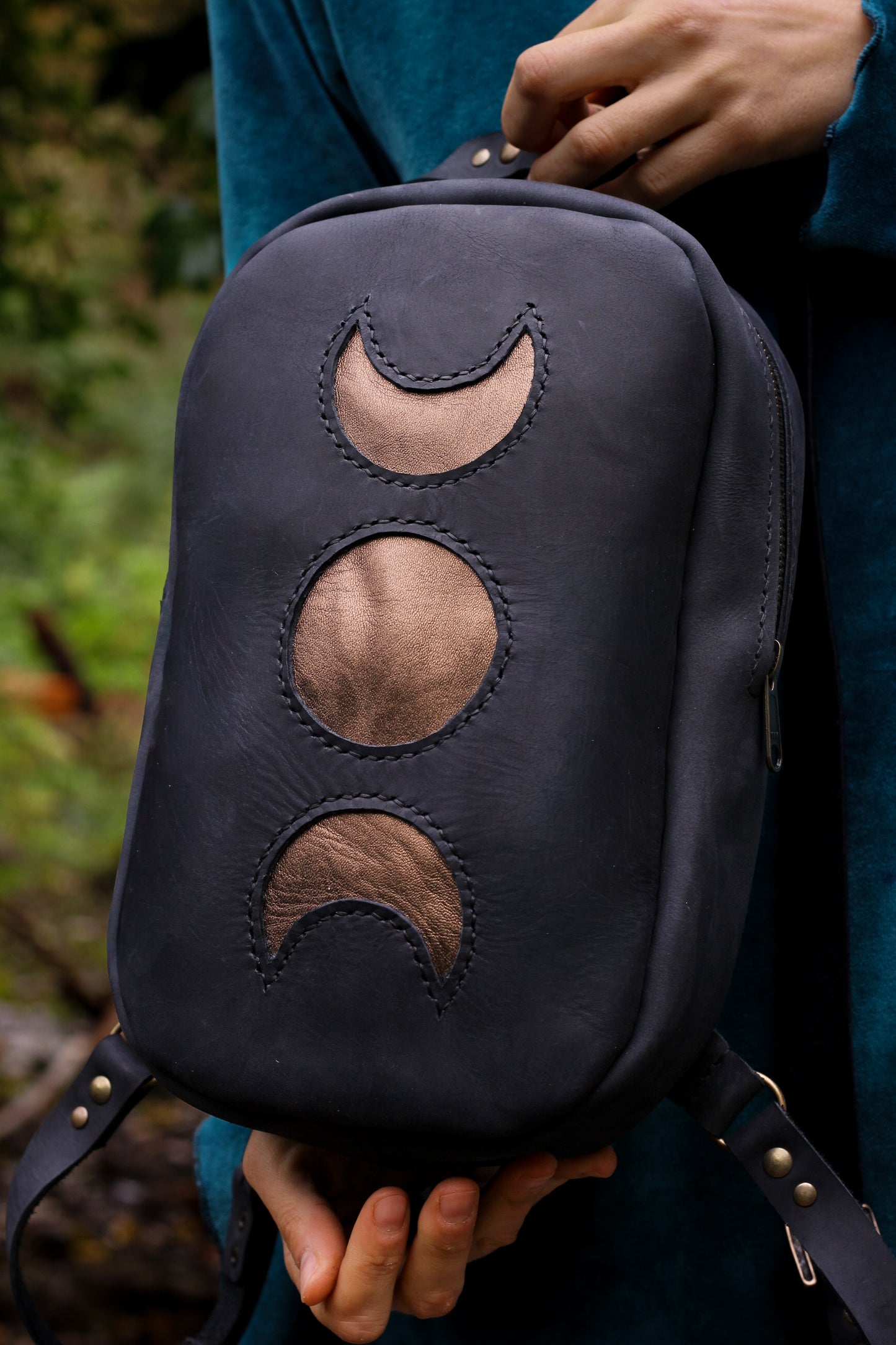 MOON BACKPACK | Black & Gold
