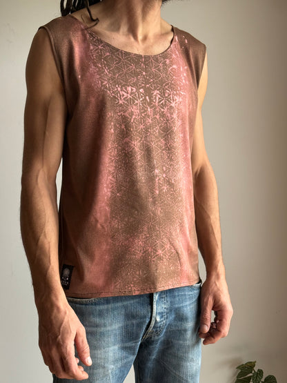 Men Sleeveless Shirt | Brown |