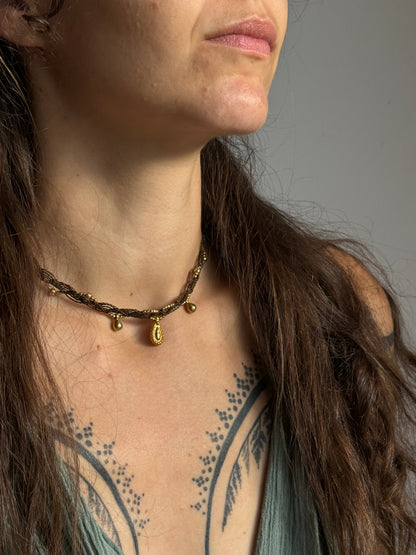 Brass Bead Choker | Inner Goddess Collection