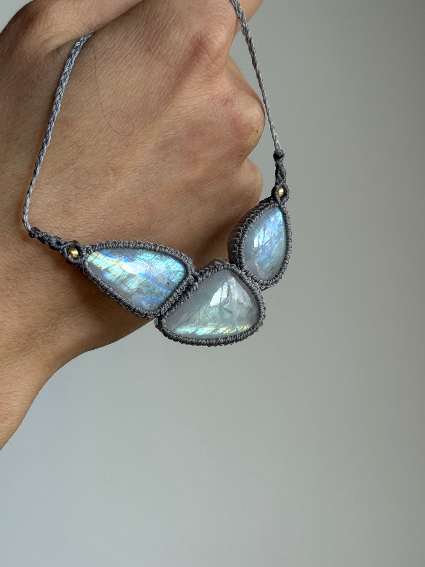 Assymetric Moonstone Neckalce | Soul Collection