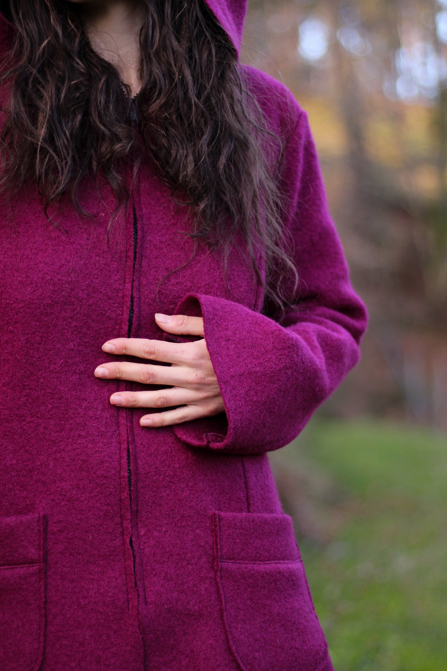 SAGE Coat | Dark Magenta