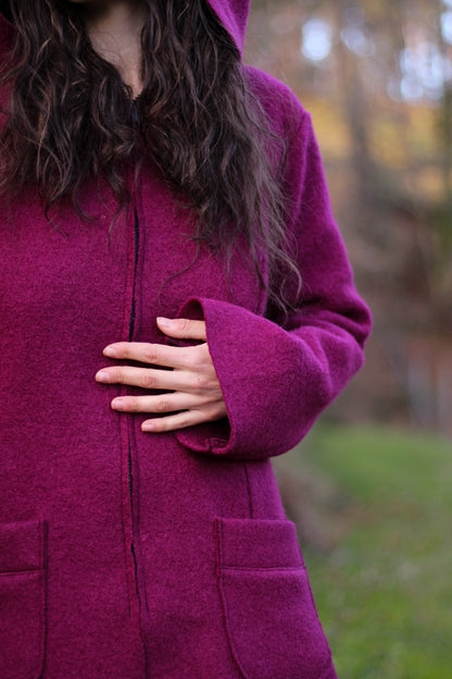 SAGE Coat | Dark Magenta