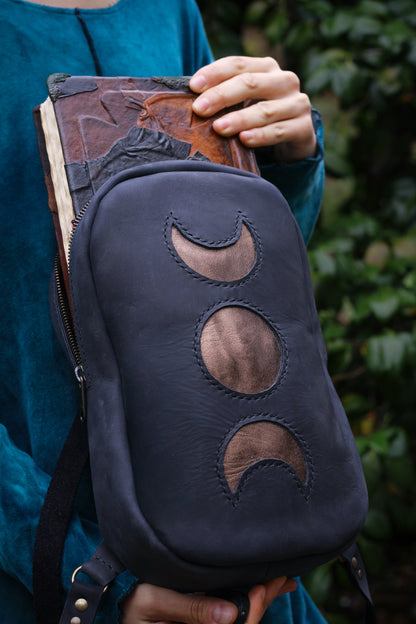 MOON BACKPACK | Black & Gold