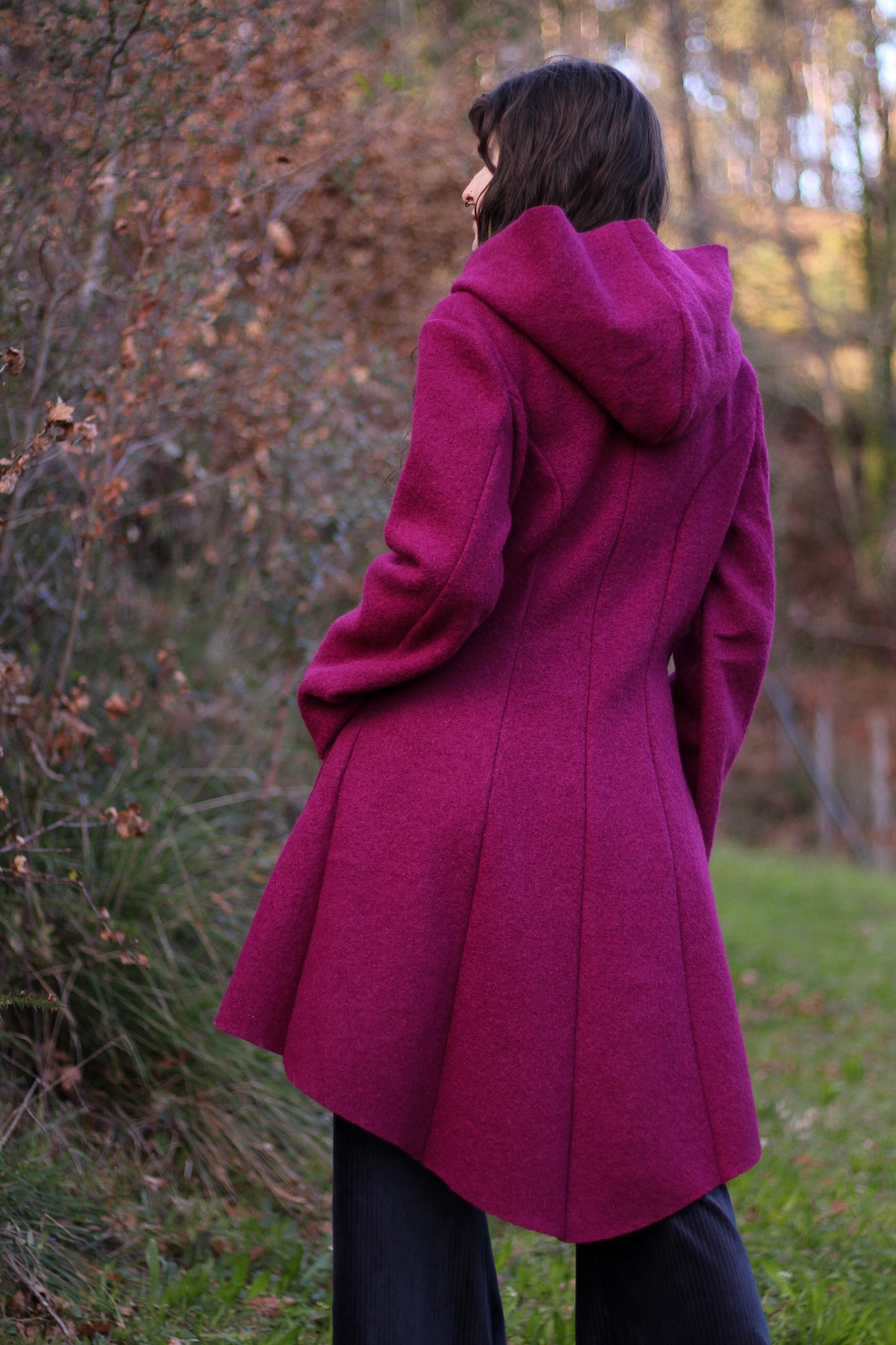 SAGE Coat | Dark Magenta