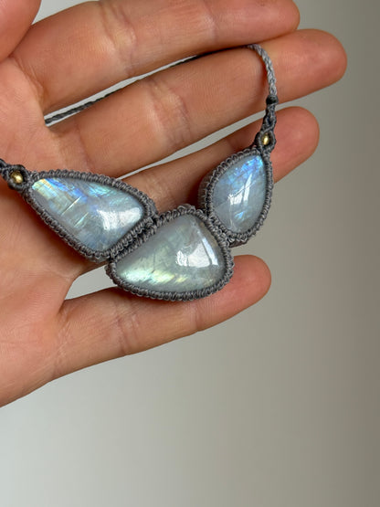 Assymetric Moonstone Neckalce | Soul Collection