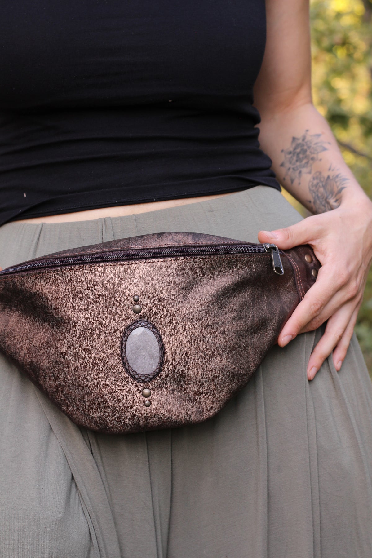 GAYA Bag | Silver Obsidian