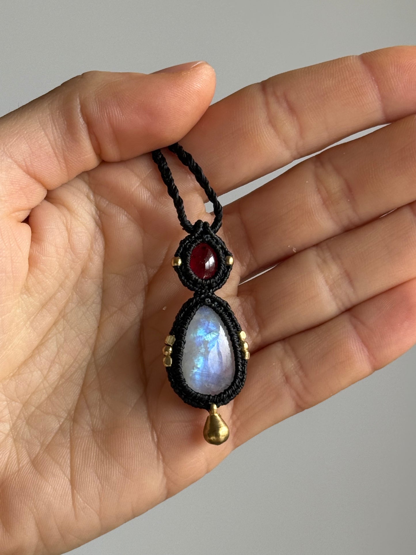 Garnet & Moonstone Pendant | Soul Collection