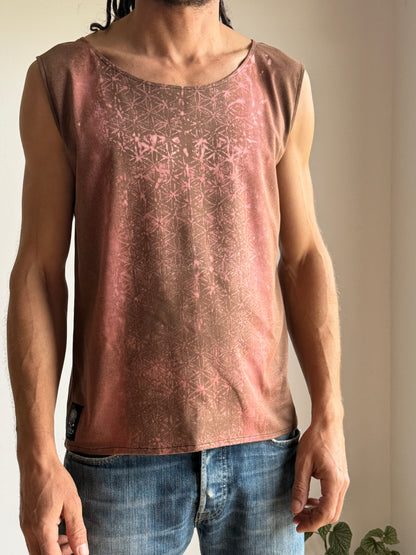 Men Sleeveless Shirt | Brown |