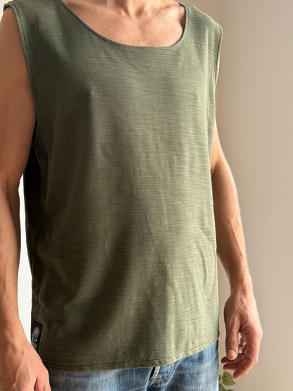 Men Sleeveless Shirt | Green |