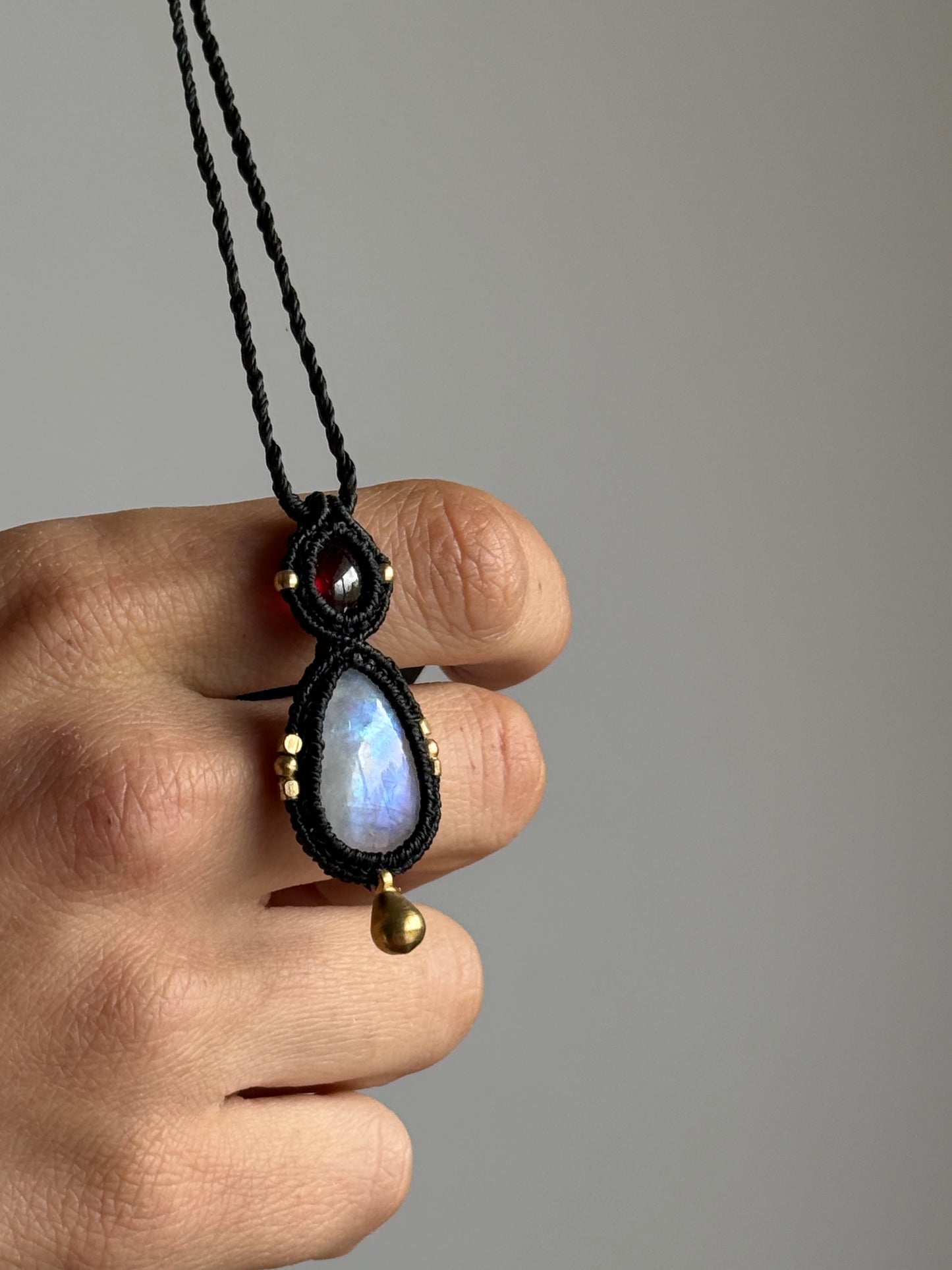 Garnet & Moonstone Pendant | Soul Collection