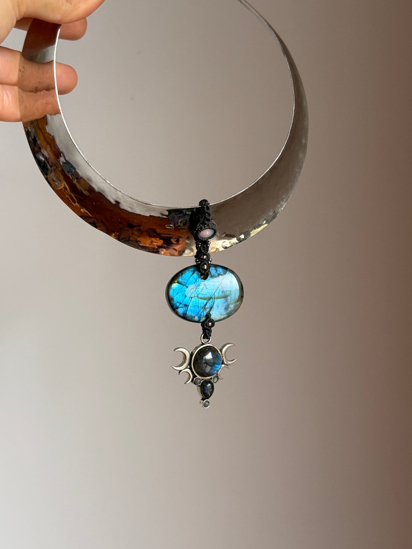 Opal & Labradorite Statement Necklace | Inner Goddess Collection