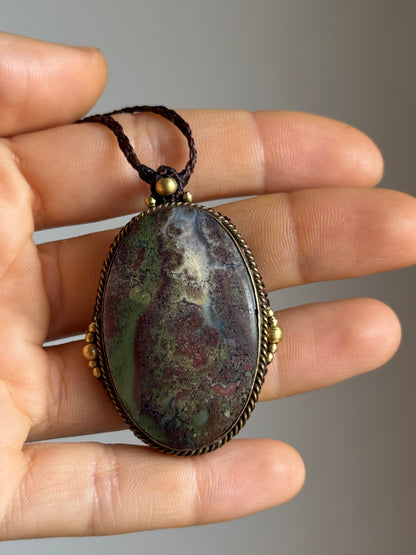Moss Agate Pendant | Inner Goddess Collection