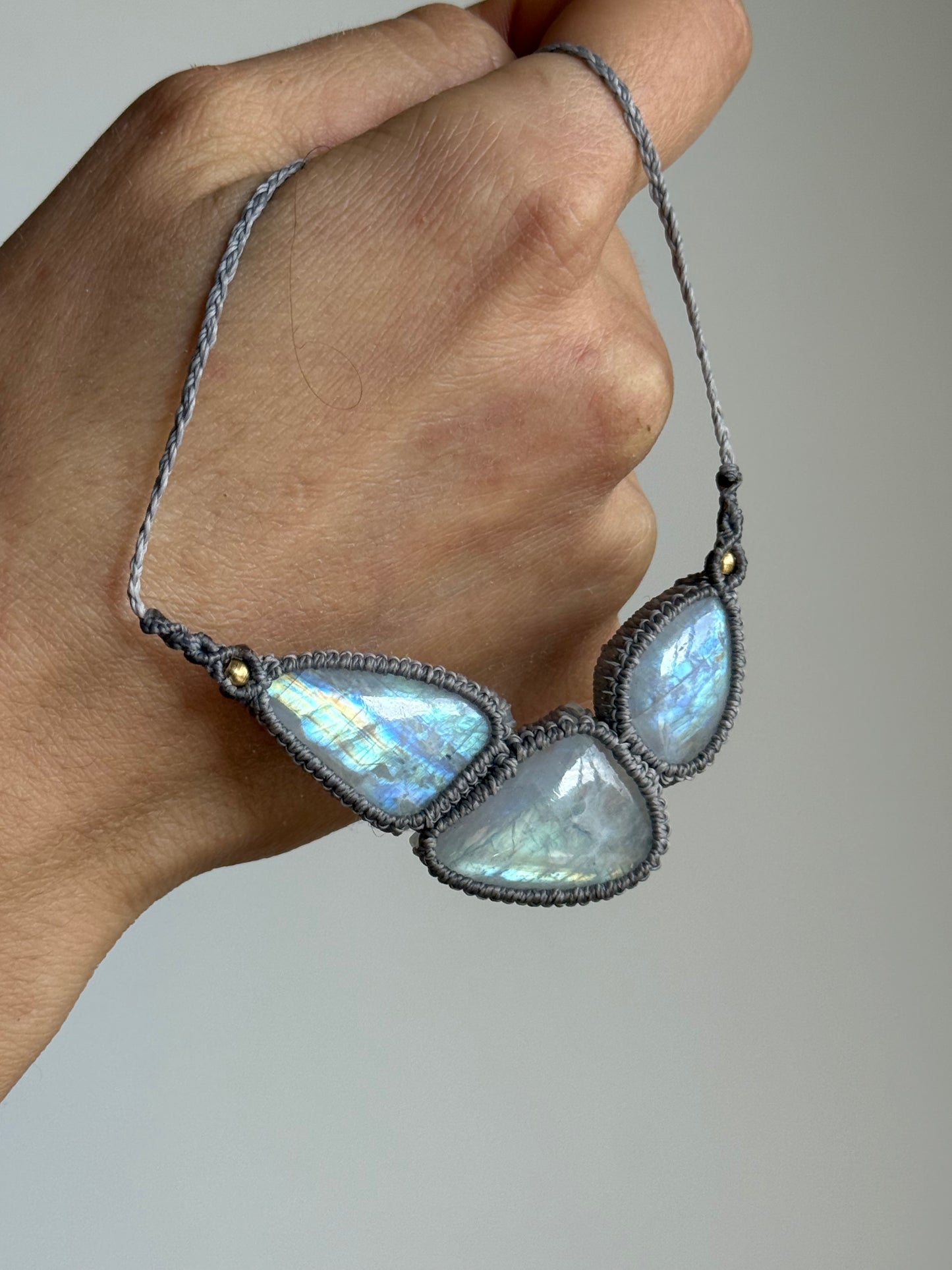 Assymetric Moonstone Neckalce | Soul Collection