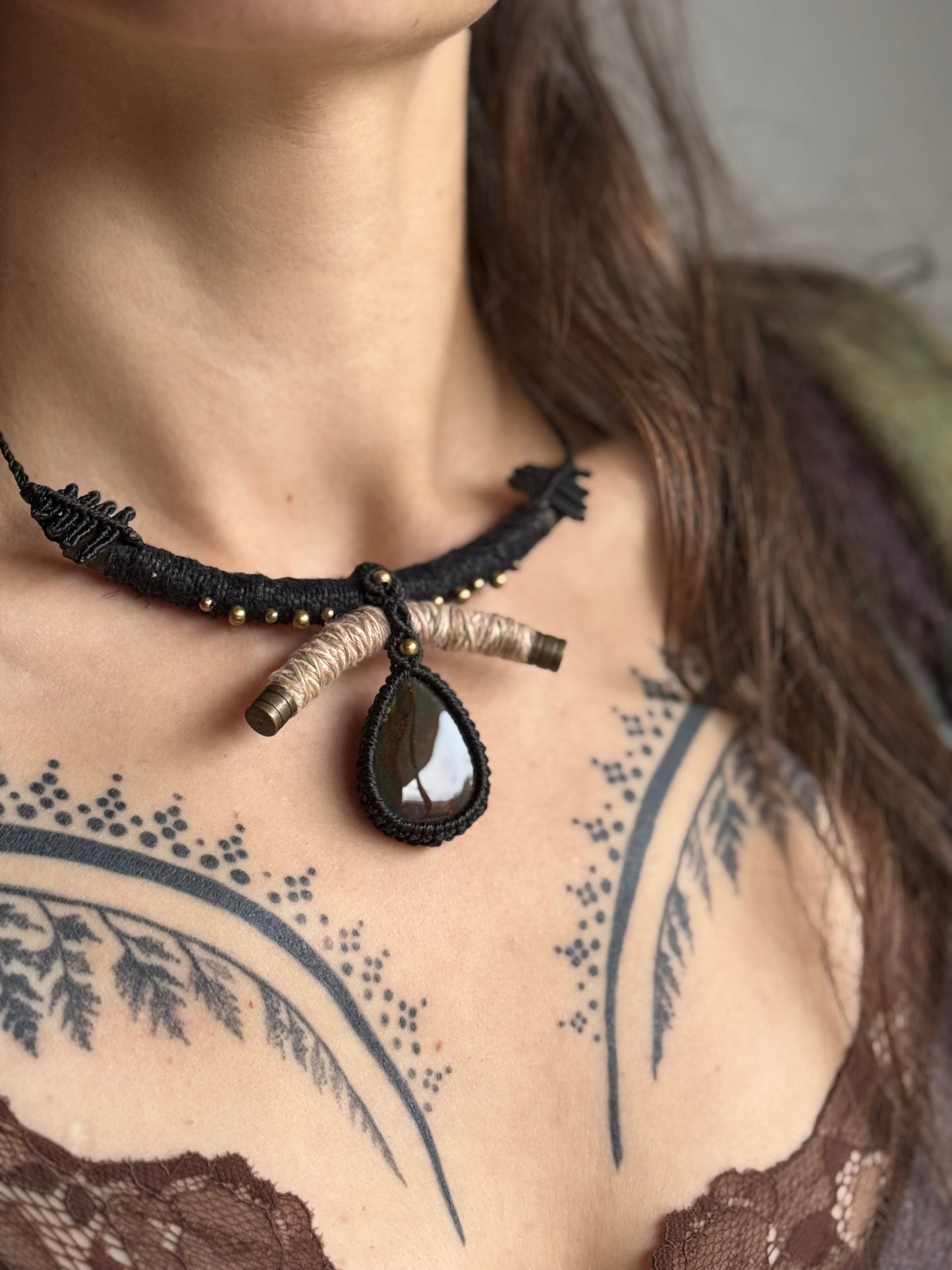 Dragon Blood Statement Necklace