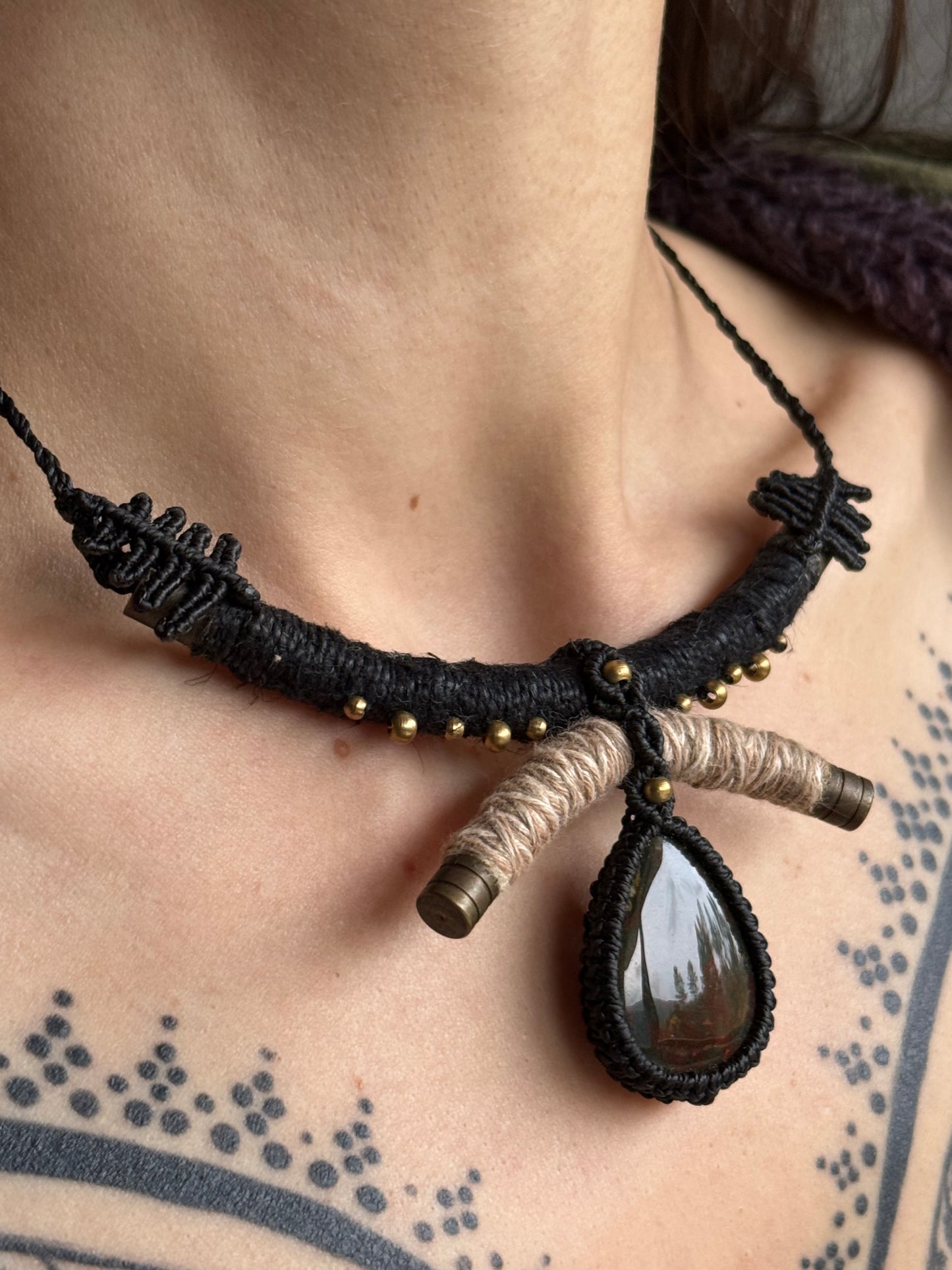 Dragon Blood Statement Necklace
