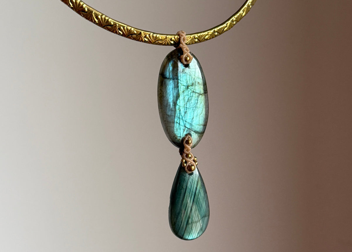 Labradorite Statement Necklace | Inner Goddess Collection