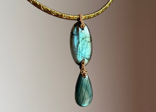 Labradorite Statement Necklace | Inner Goddess Collection