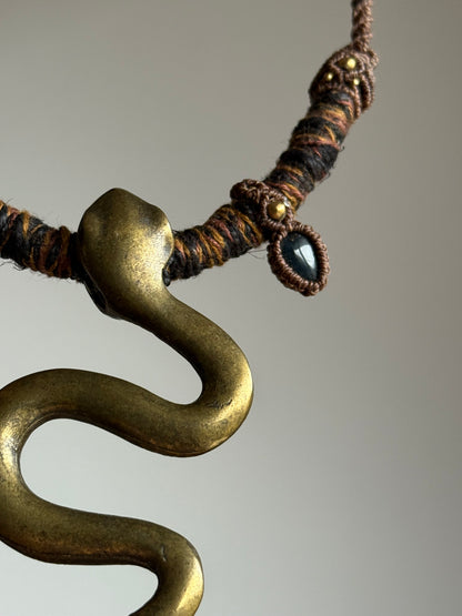 Snake Statement Necklace | Falcon Eye