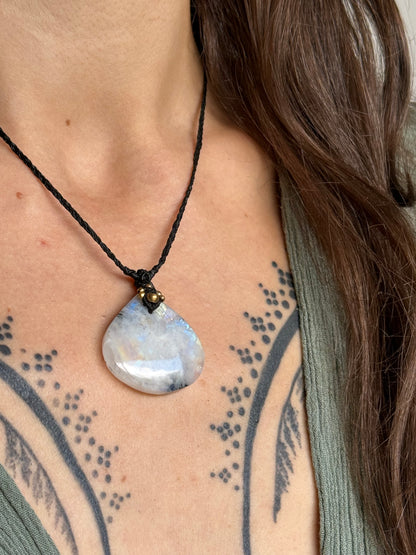 Rainbow Moonstone Pendant | Inner Goddess Collection
