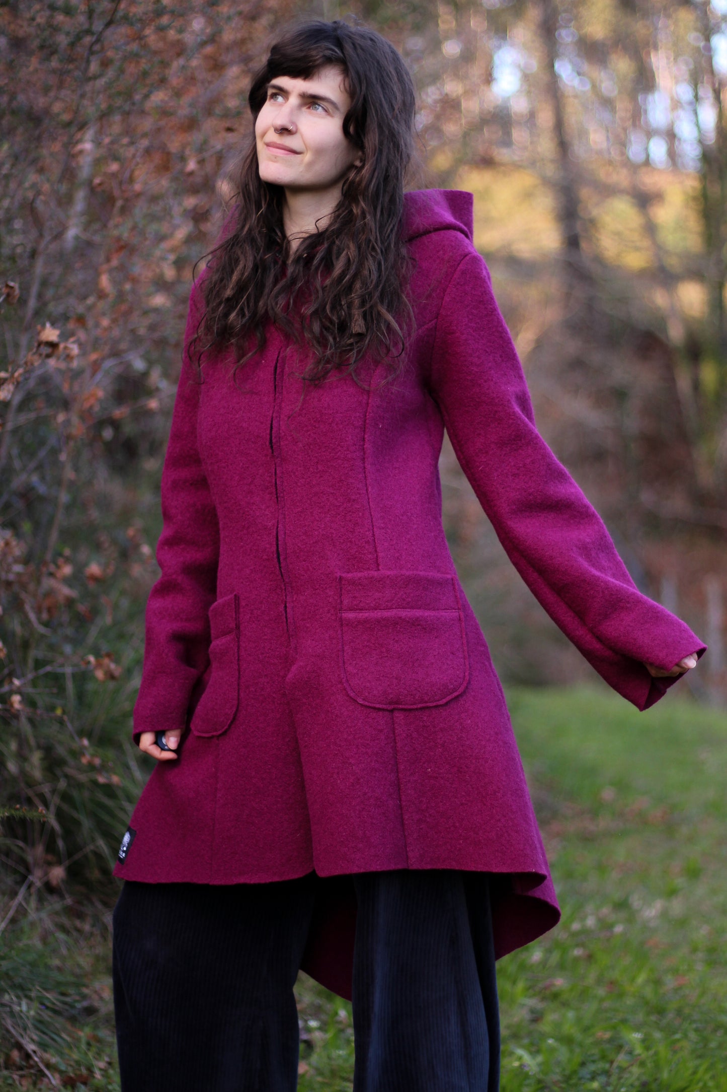 SAGE Coat | Dark Magenta