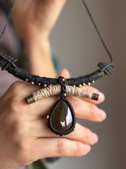 Dragon Blood Statement Necklace