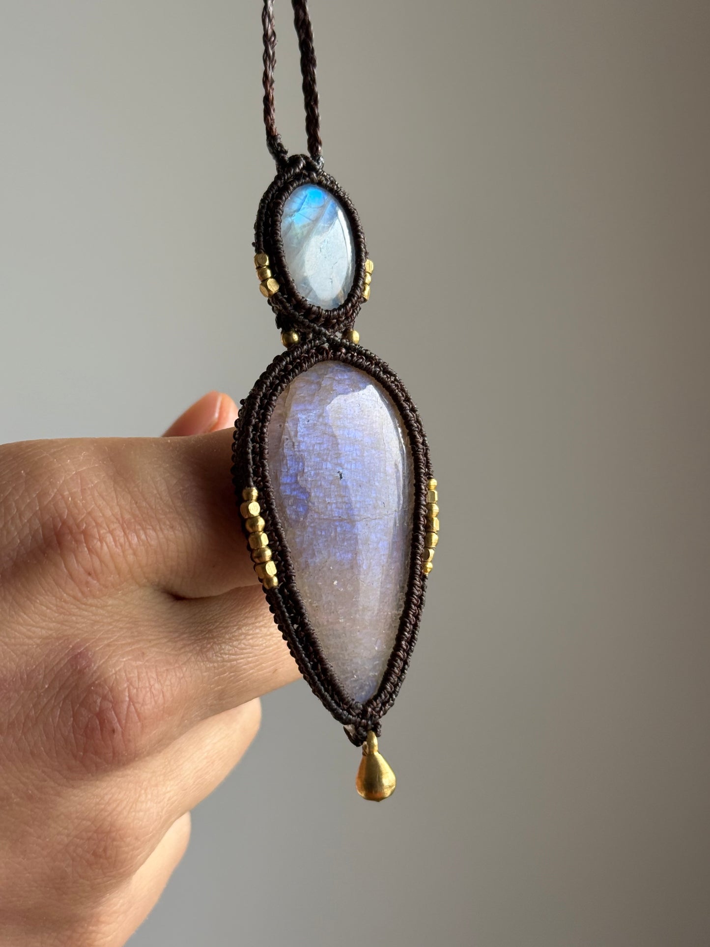 Moonstone & Belmorite Pendant | Soul Collection