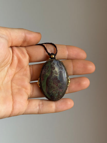 Moss Agate Pendant | Inner Goddess Collection