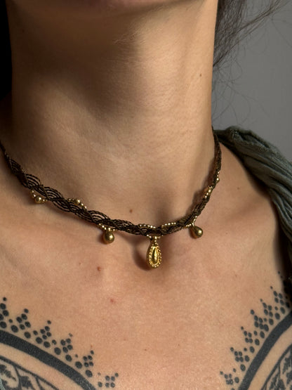 Brass Bead Choker | Inner Goddess Collection