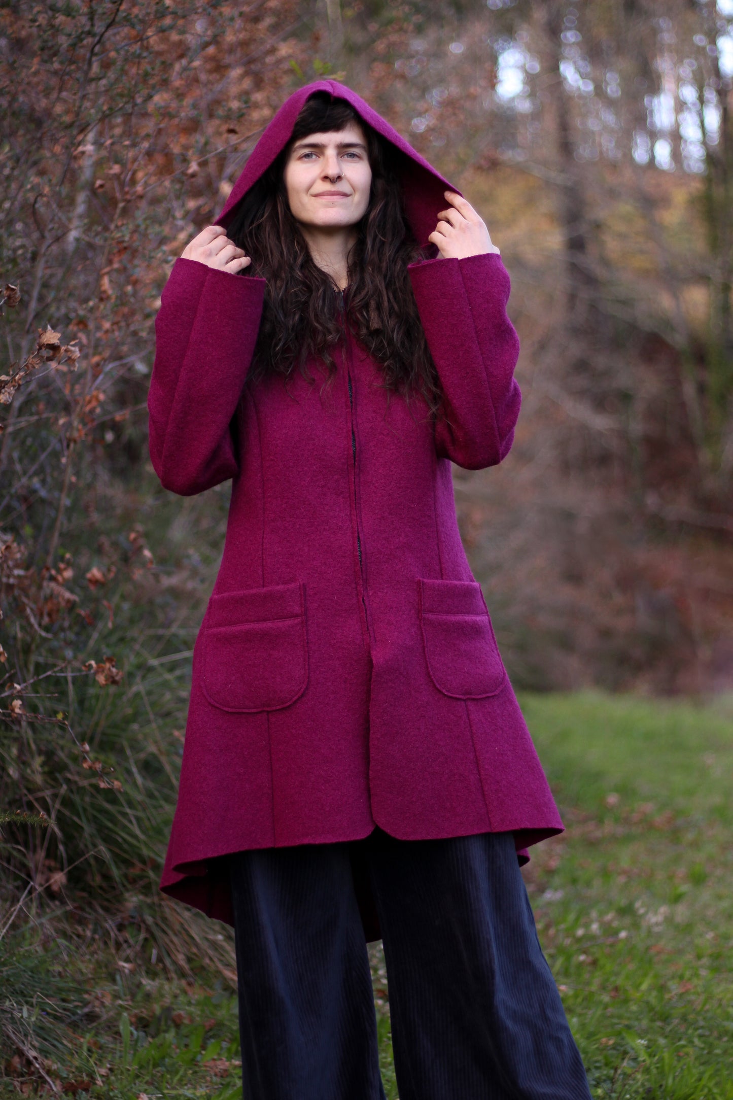 SAGE Coat | Dark Magenta