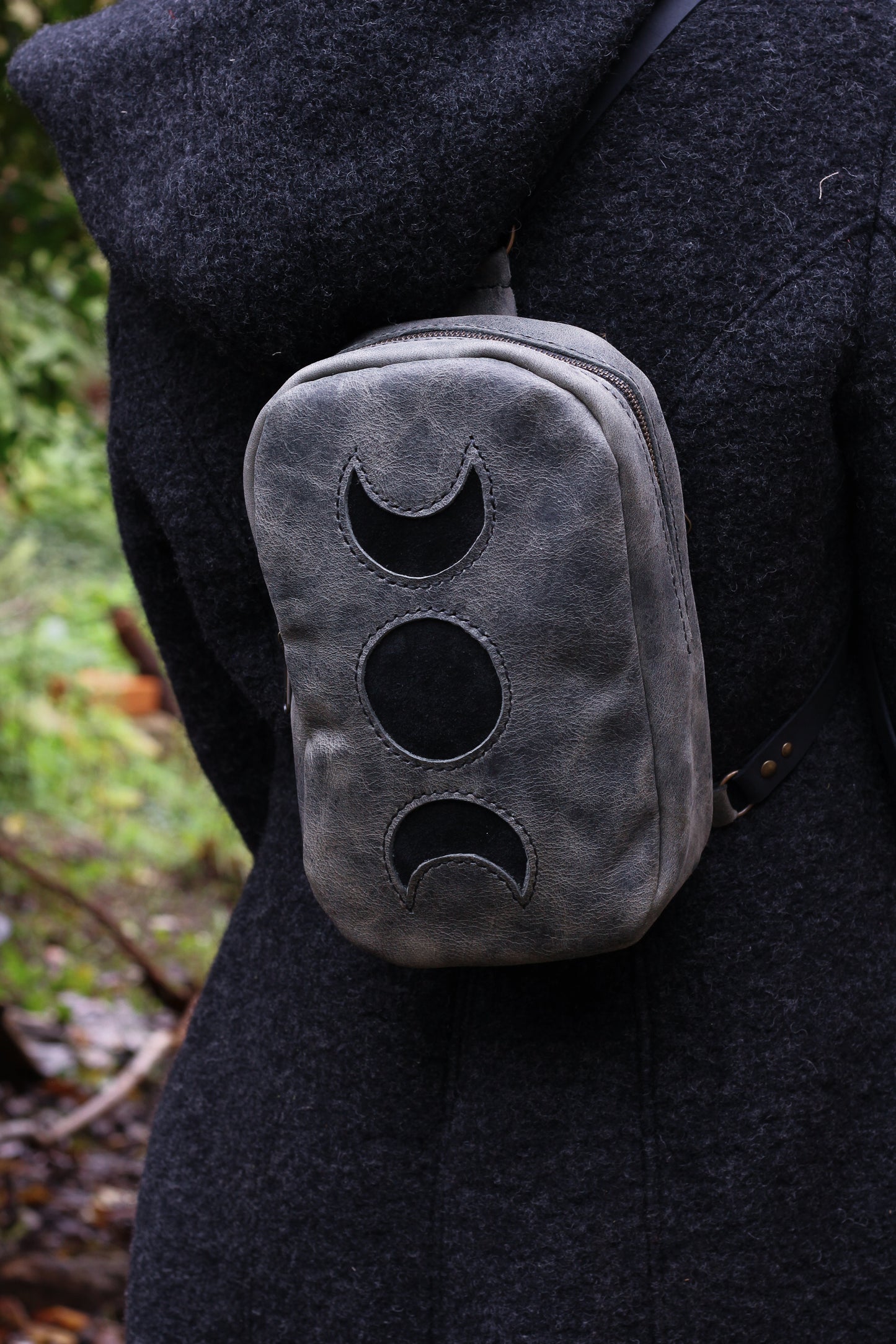 MOON BACKPACK | Dark Green & Black