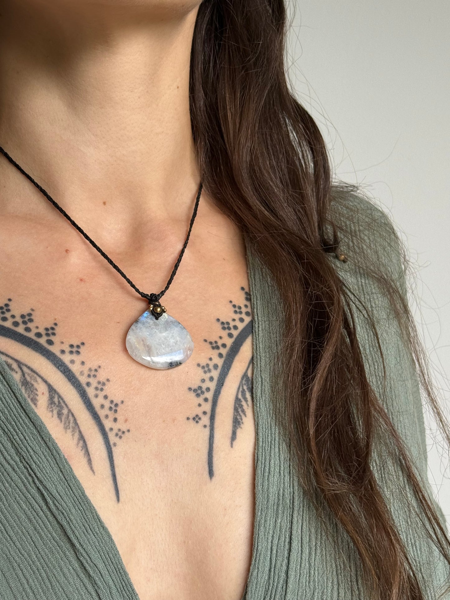 Rainbow Moonstone Pendant | Inner Goddess Collection