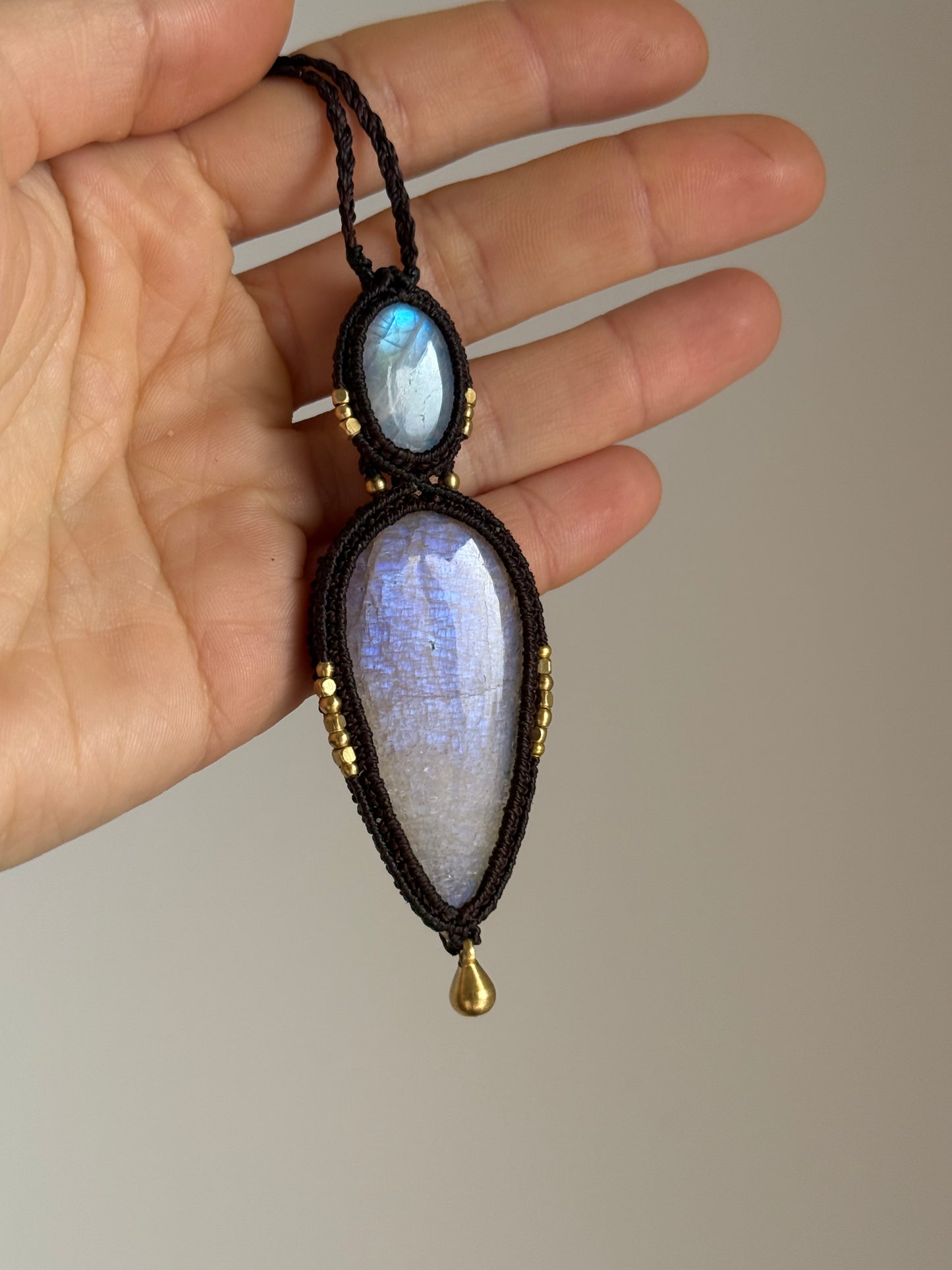 Moonstone & Belmorite Pendant | Soul Collection