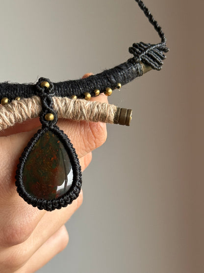 Dragon Blood Statement Necklace